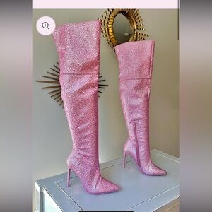 Steve Madden Pink Over the Knee Boots